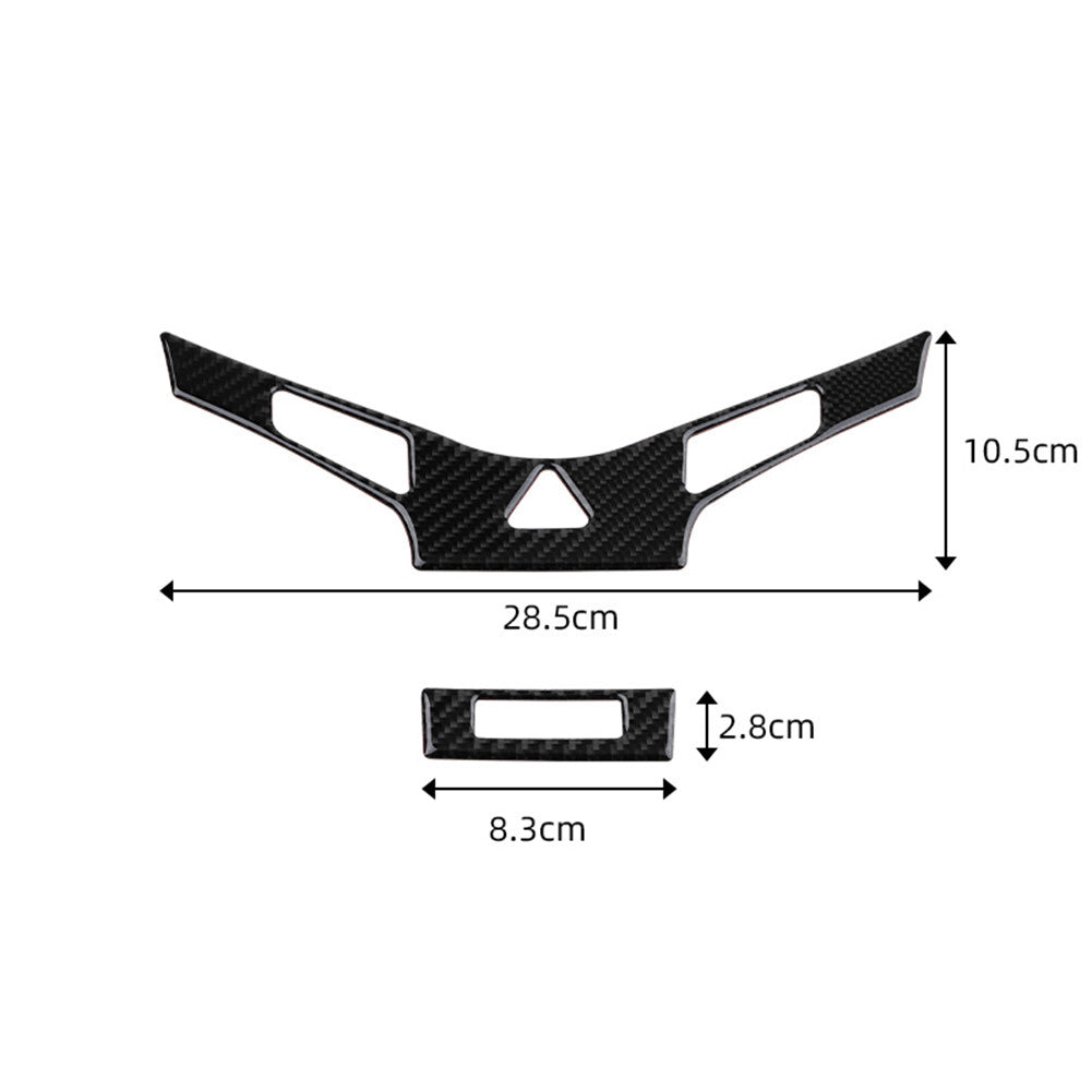 Carbon Fiber Interior Gear Shift Panel Side Cover Trim for Jaguar XE XF 2016-20 v