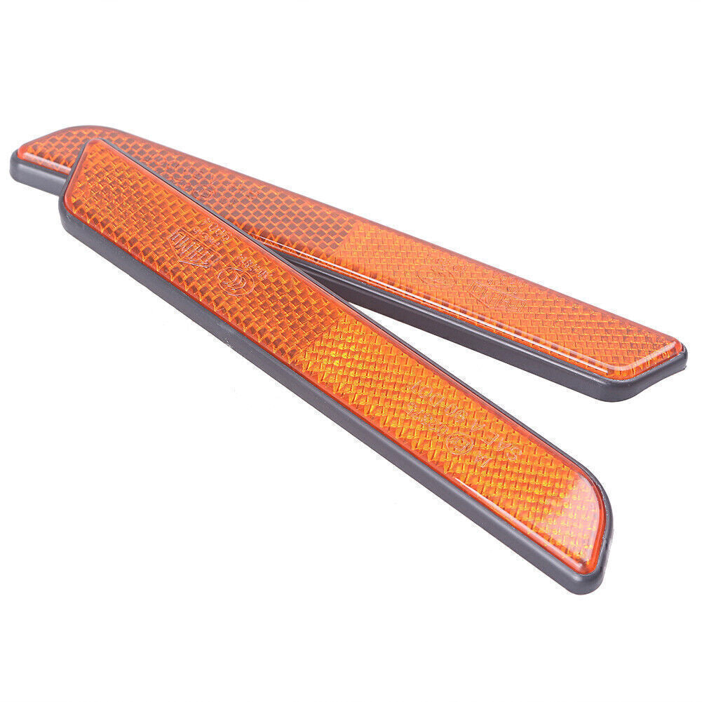Pair L&R Front Fork Leg Reflectors fit for Harley Softail Dyna Fatboy Sportster XL Q