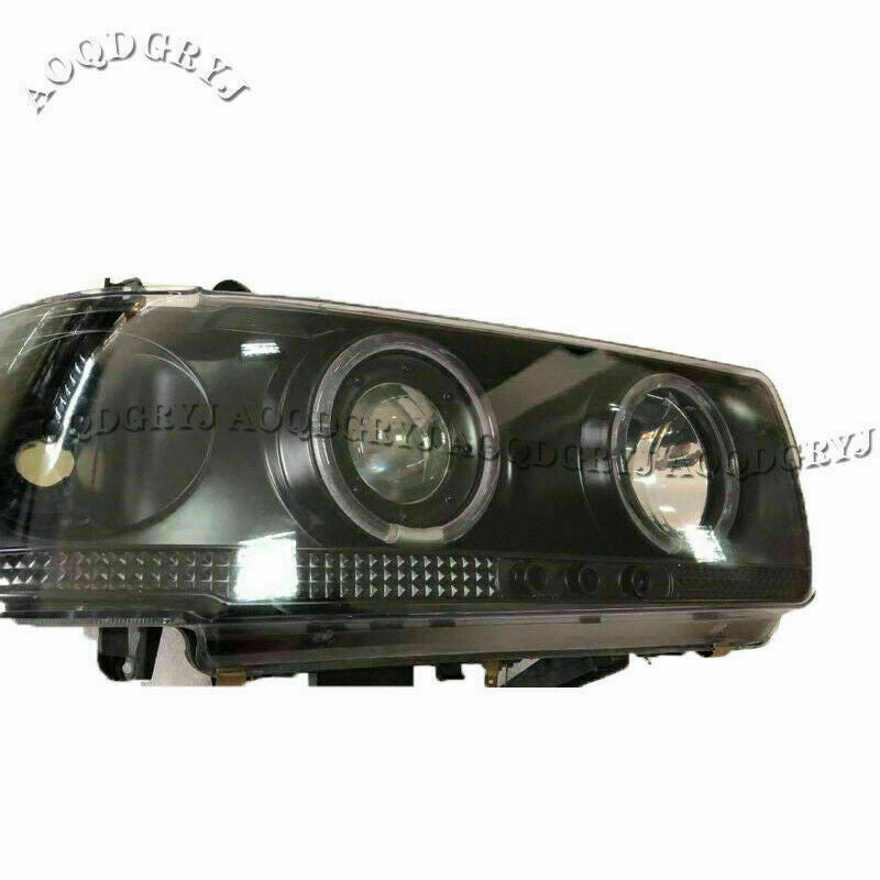 for Land cruiser LC80/FJ80 1991-1997 Smoked Black Angel eyes One-piece Headlight