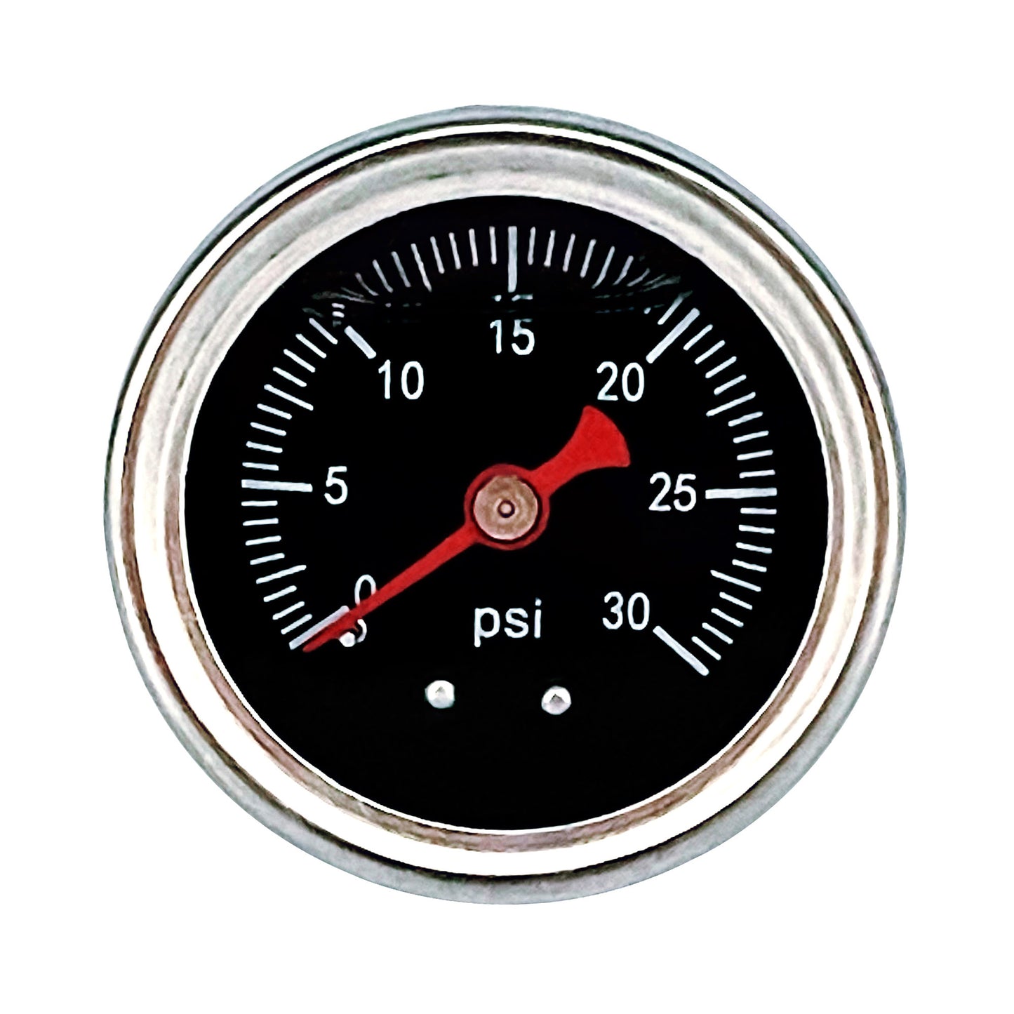 0-30psi Fuel Pressure Gauge Liquid Regulator Gauge 1/8 NPT W/ AN6 Fitting