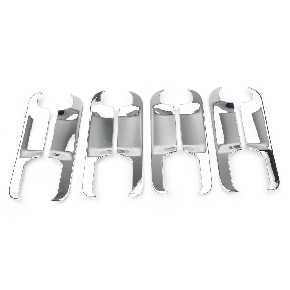 8pcs/set Exterior Door Handle Bowl Cover Trim Chrome ABS Fit for Ford F150 2015-2019