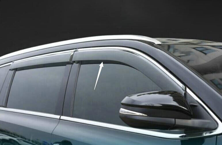 for Audi Q7 2006-2015 Side Window Wind Visors Sun Rain Guard Vent Deflectors