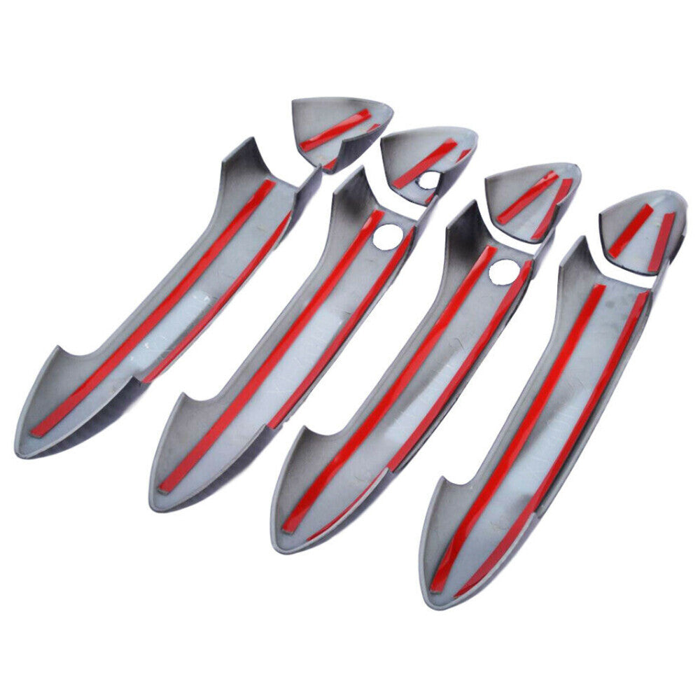for Honda Accord 2013-2017 Key-less Holes Carbon Fiber Style Handle Cover Trim