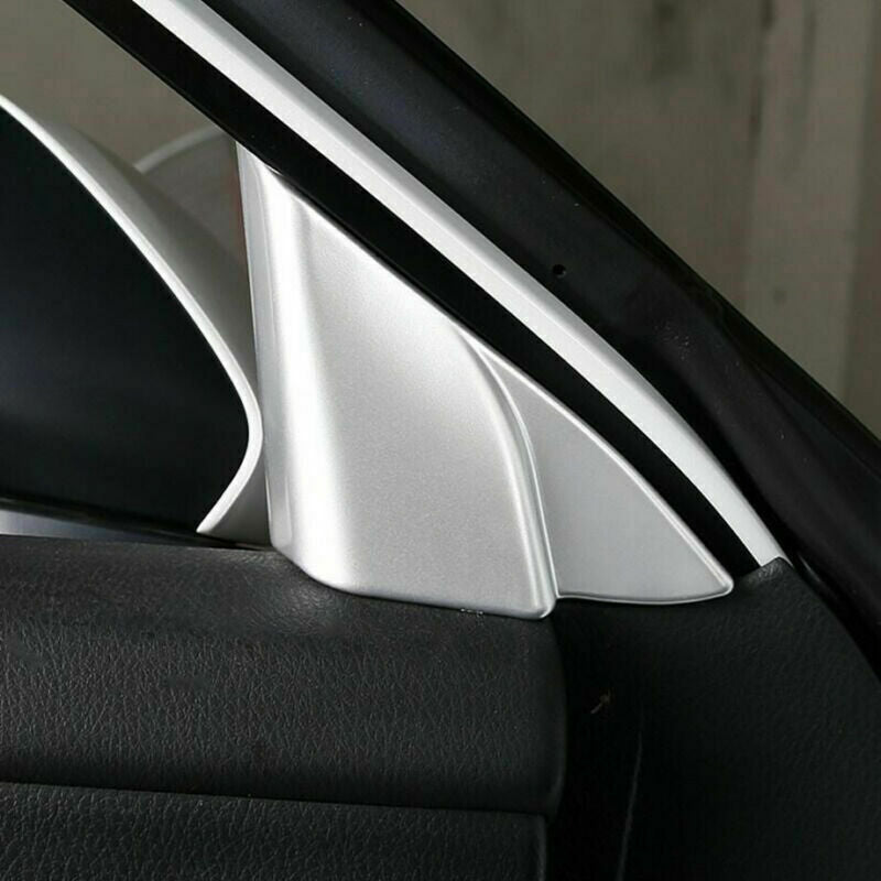 for Toyota for Camry 2018-2020 Matte Silver Front A-Pillar Triangle Frame Decor Trim
