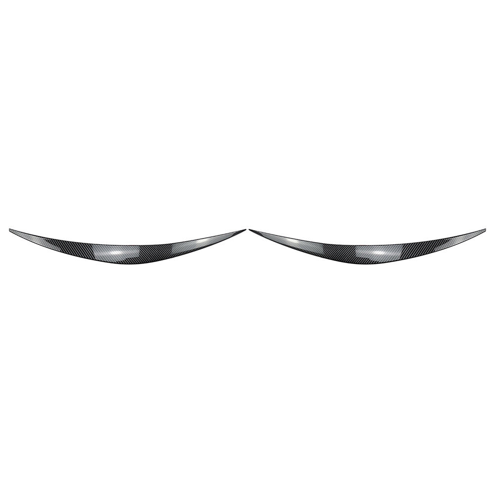 Headlight Eyelid Eyebrow Trims Fit for Hyundai i30 i30N MK3 2017-2020 Carbon Fiber