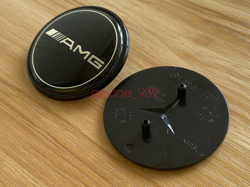 Suitable for Mercedes , for BENZ , AMG CLK, CLS, E, ML, GL front badge with black embroidery A0008172605