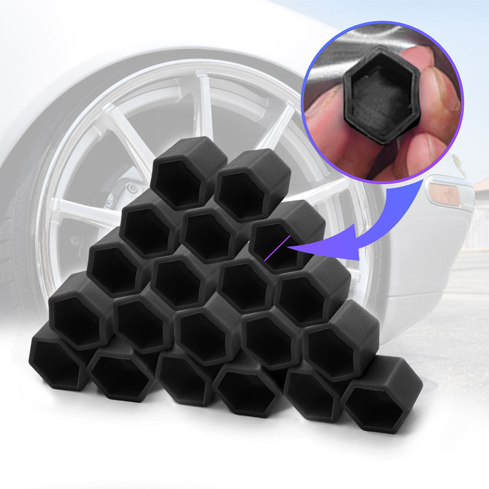 20PCS 21mm Silicone Car Wheel Nut Lug Hub Covers Bolt Cap Dust Cover Protector Q