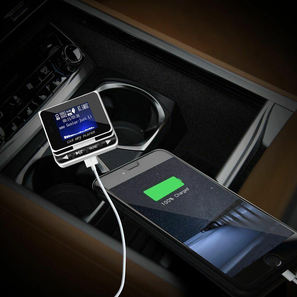 Bluetooth FM Transmitter MP3 Music Player AUX Adapter Car Handsfree Calling Kit
