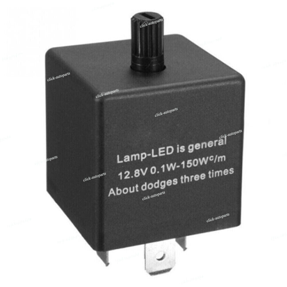 LED Flasher Relay Adjustable CF13 Fits Turn Signal Light Fast Hyper Flash 3-Pin Q