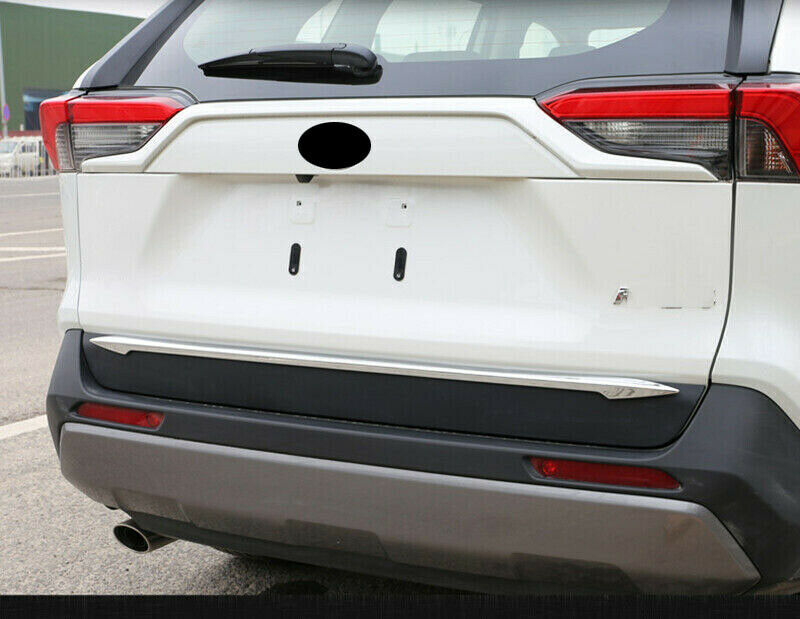 for Toyota RAV4 2019-2023 Chrome Rear Trunk Tail Gate Lid Molding Strip Trim ABS