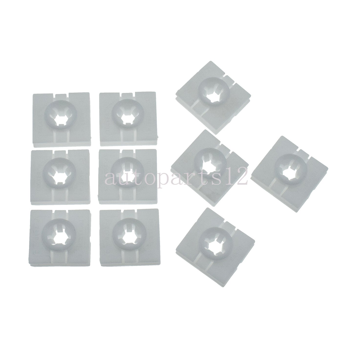 10-piece exterior window panel forming clip 0009912098 for Smart Fortwo 2008-2016