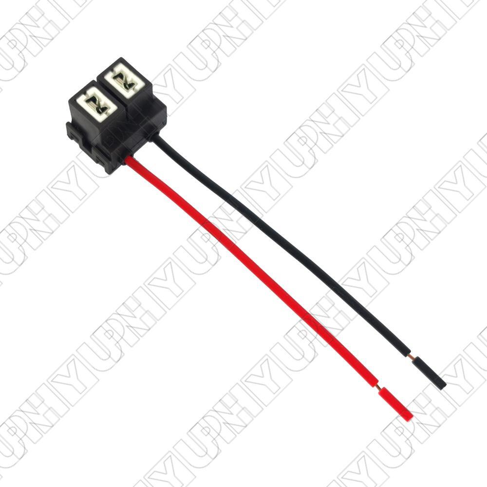 2Pcs Car H7 Headlight Lamp Bulb Base Holder Socket with Pigtail Wiring Harness Q