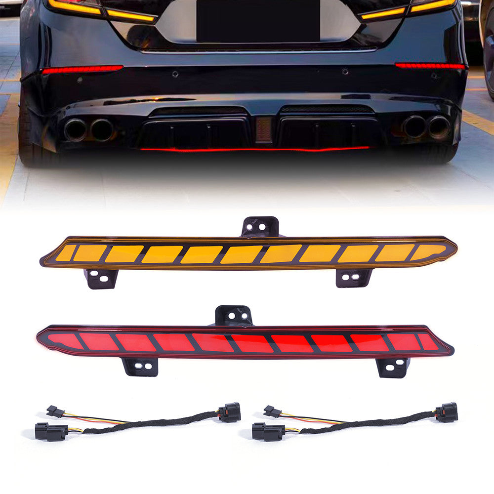 LED Reflector Tail Brake Lights For 2018-2022 2021 for Honda Accord Rear Bumper Lamp n
