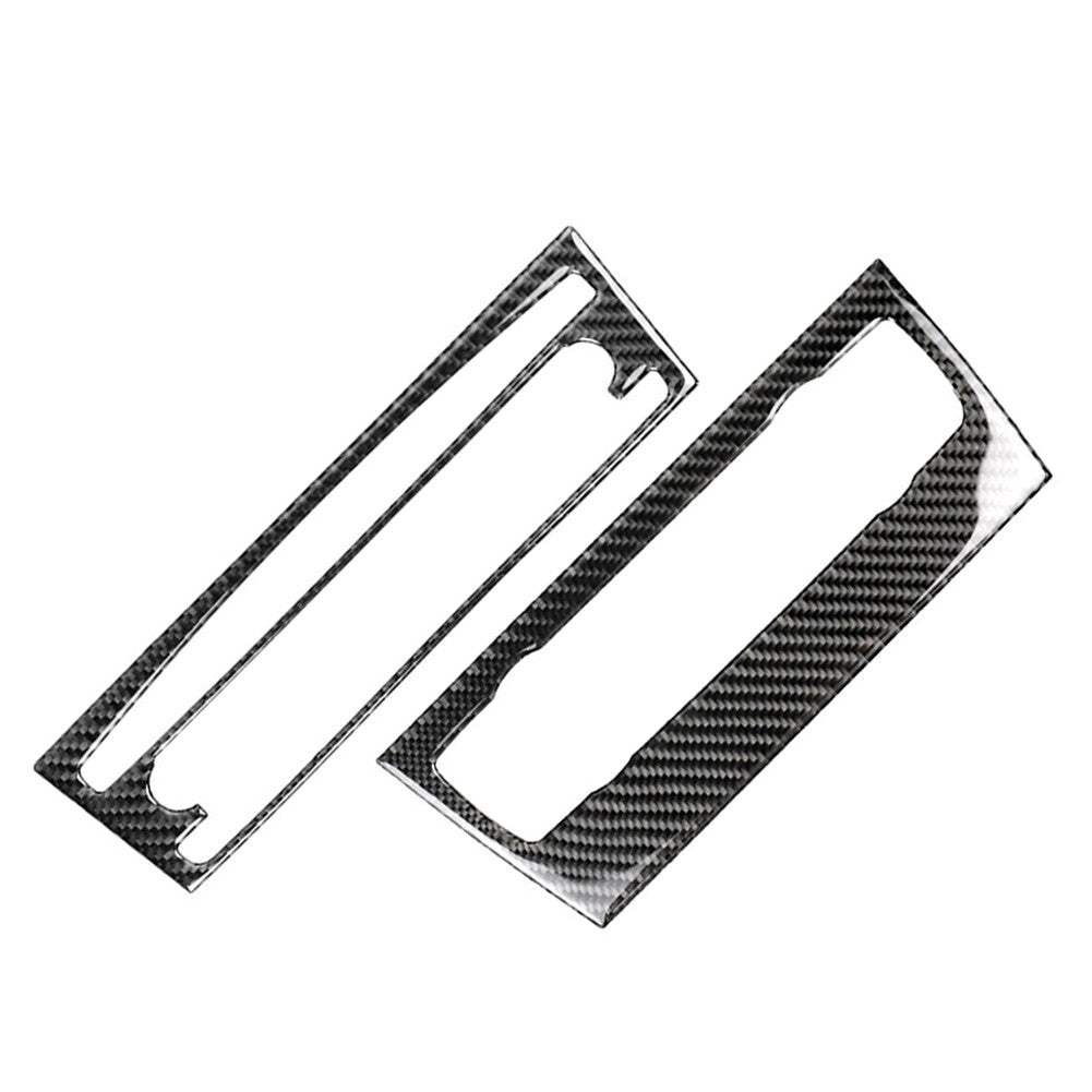 Carbon Fiber Console CD Panel Cover Trim for BMW 3 Series E90 E92 E93 2005-12 05