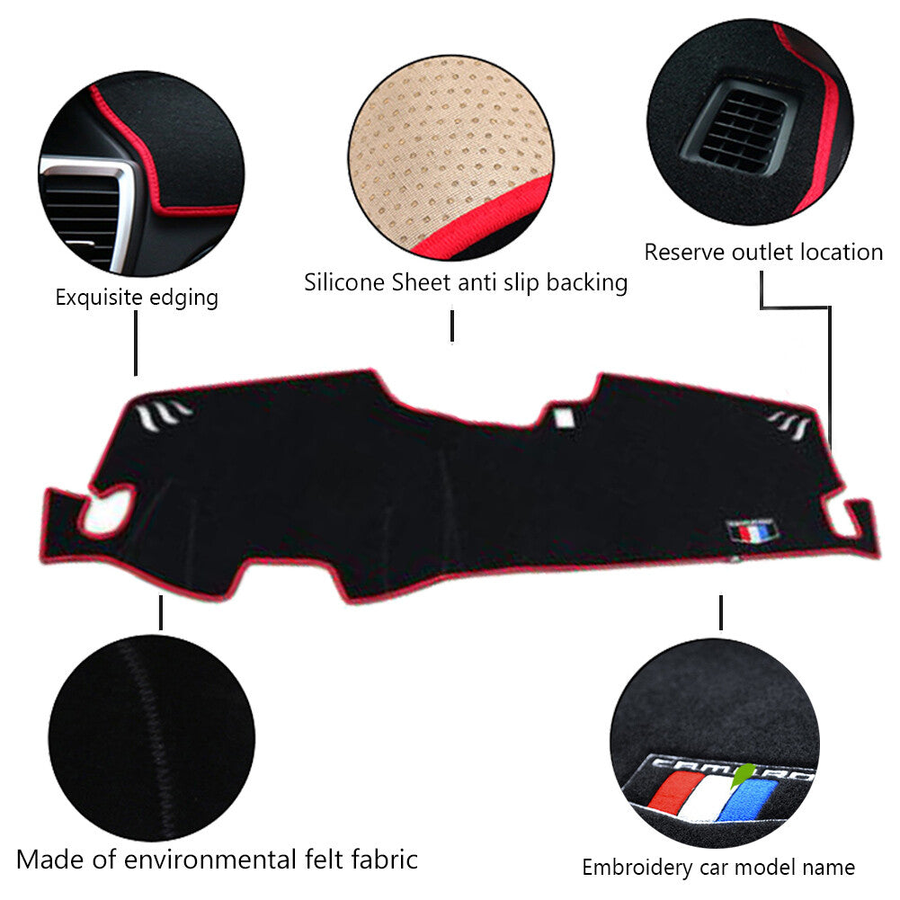 Dashboard DashMat Cover Sun Protector Mat for 2016-2019 for Chevy Camaro v