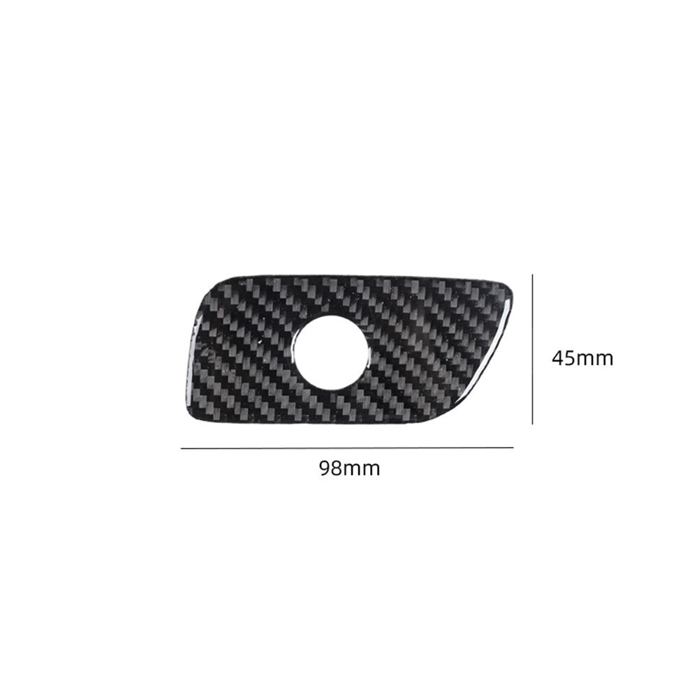 Carbon fiber interior glove box handle cover trim for Chrysler 200 (2015-2017)