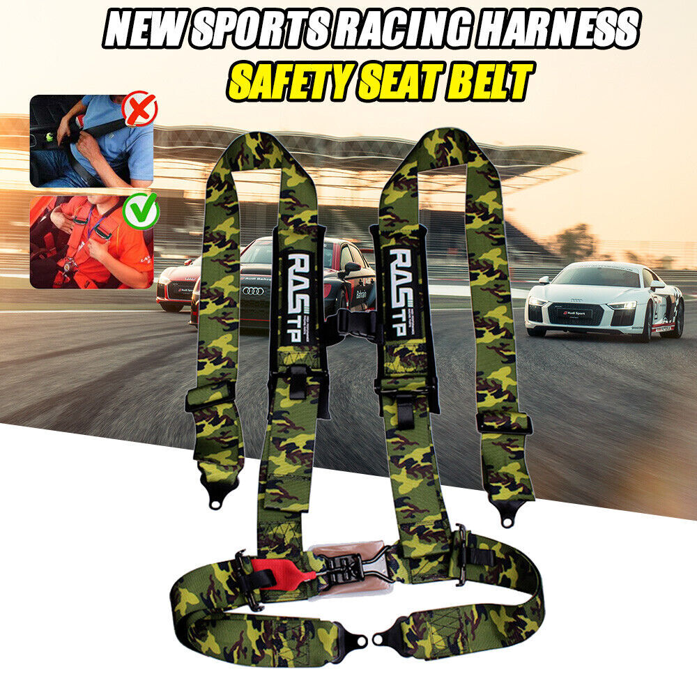 Pair 3 Racing for Seat Belt Harness 4 Point Quick Release Shoulder Pad ATV UTV Q