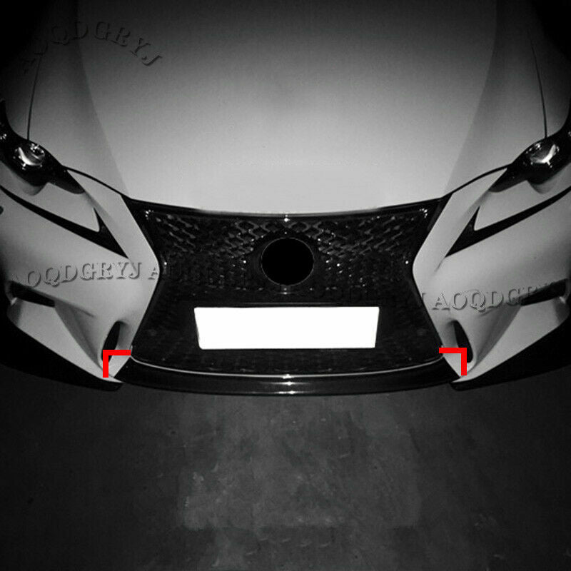Real Carbon Fiber Front Bumper Spoiler lip Trim for LEXUS IS200t/250/300 2013-16