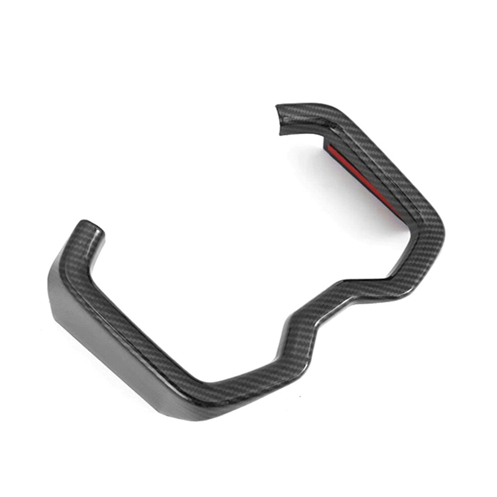 Carbon Fiber Inner Water Cup Holder Frame Cover Trim for Toyota RAV4 2019 2020