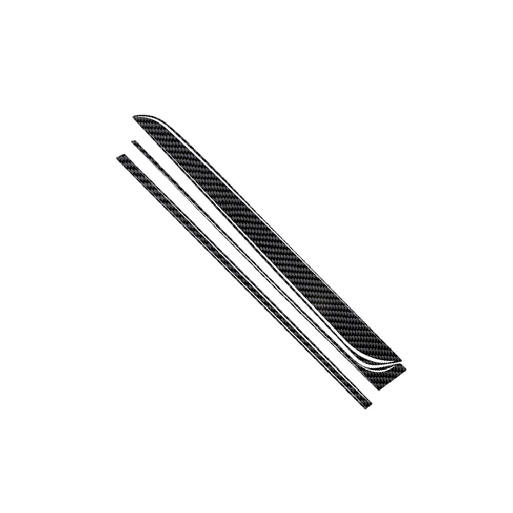 2Pcs Carbon Fiber Ineterior Front Door Pull Cover Trim For Fiesta 2011-2015 v