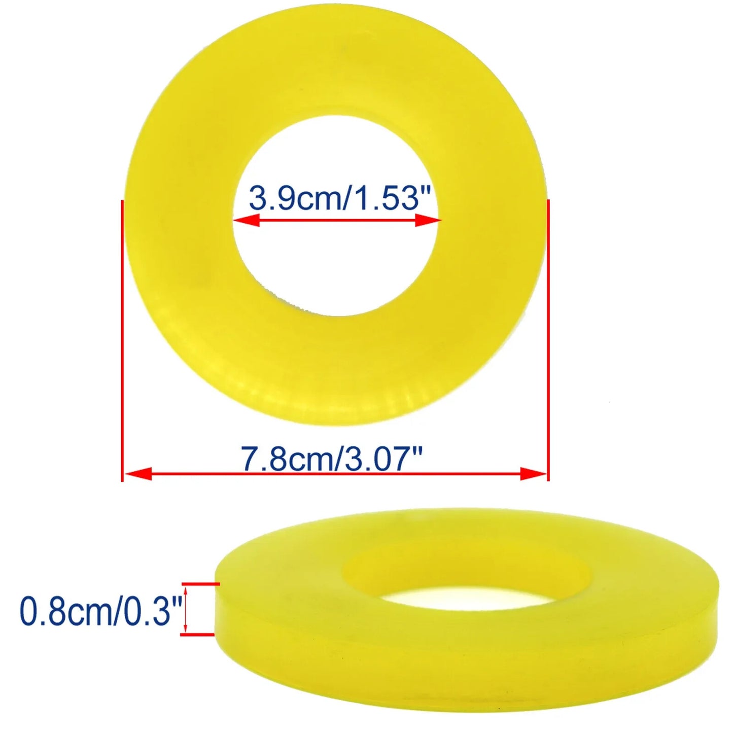 4X Silencer Pad for VW for Jetta for Golf Bushing Dampers Shock-Absorbing Bearing Washer