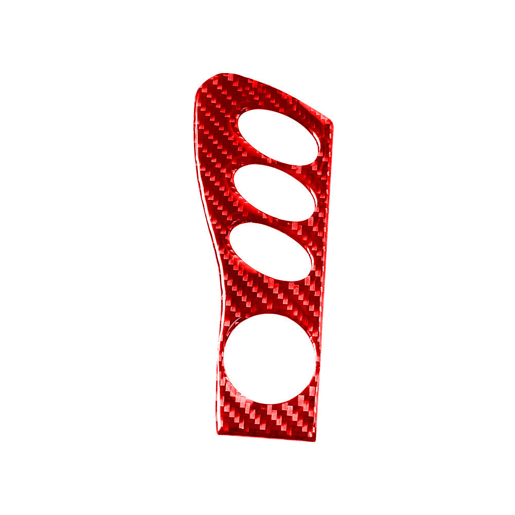Red Carbon Fiber Center Console Side Strips Cover Trim For Sonic 12-16 v