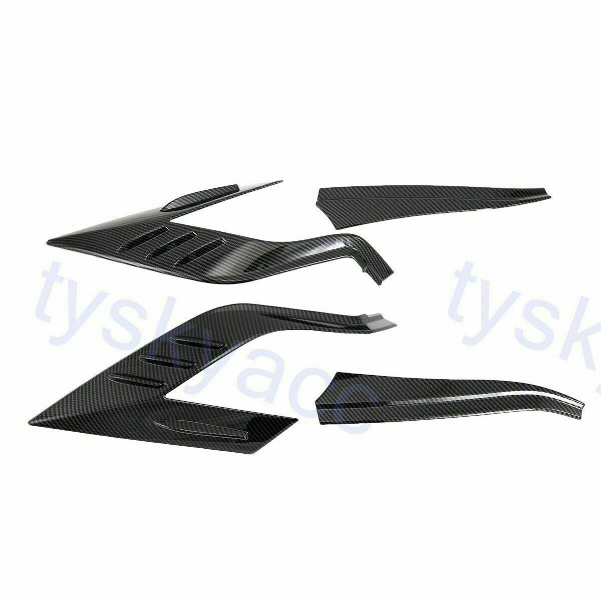 Carbon Fiber ABS Rear Tail Light Lamp Cover Trims Fit for Toyota RAV4 2019-2023
