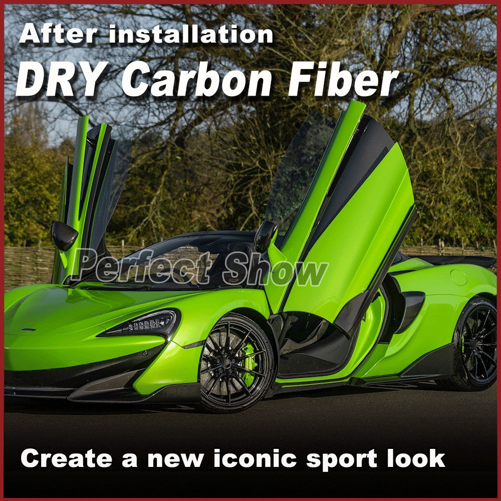 for McLaren 570GT 570S 540c 2015-2020 DRY CARBON Side Skirt Splitter Valance Lip