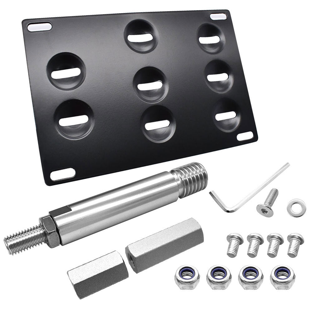 Tow Hook License Plate Bracket Holder Mount Kit for Mercedes Benz W204 W205 W212