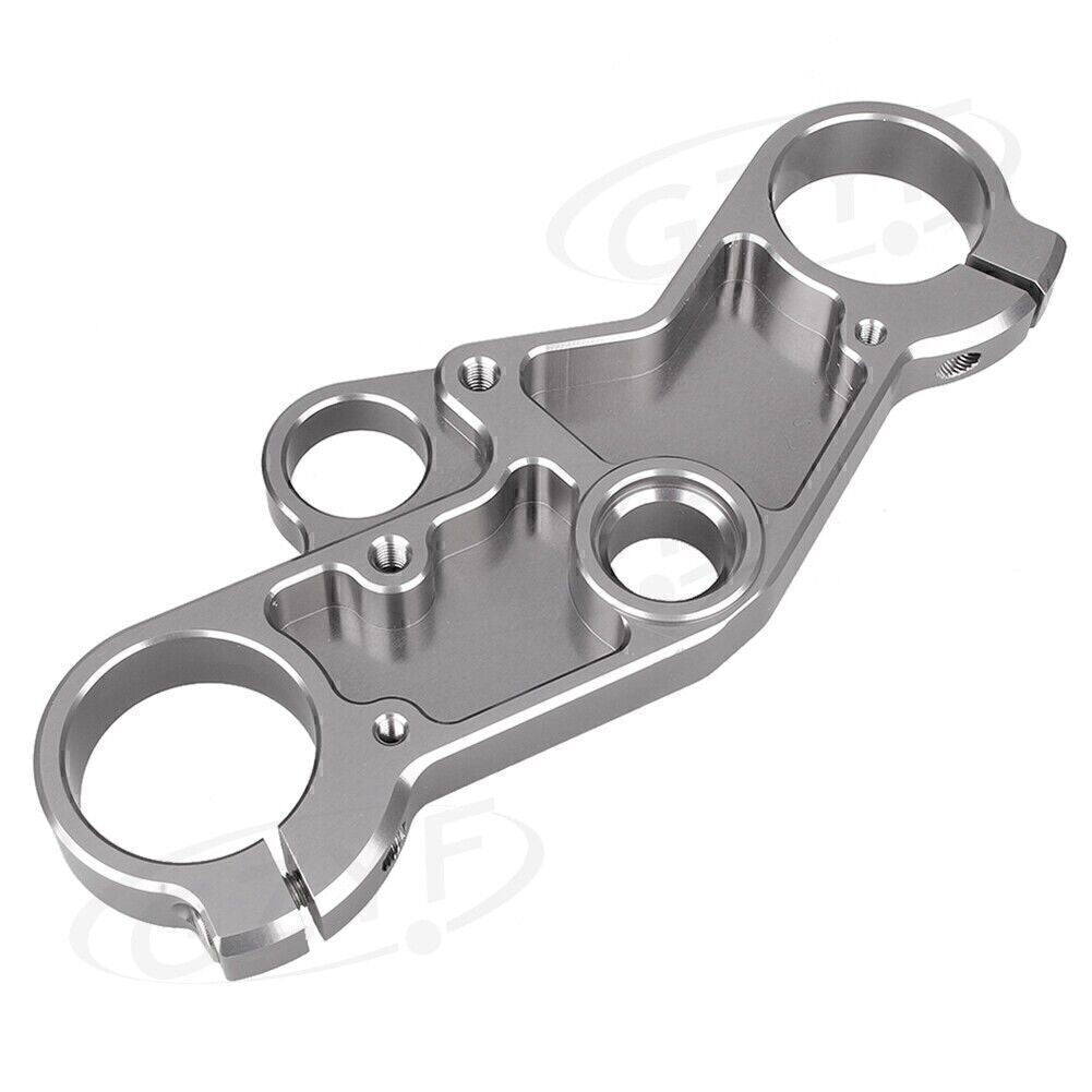Gray Upper Front Triple Tree End Top Clamp for Suzuki GSXR600 750 GSXR1000 Q
