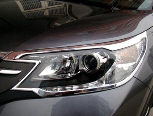 Fit for Honda CR-V CRV 2012 2013-2014 ABS Chrome Front Headlight Lamp Cover Trim