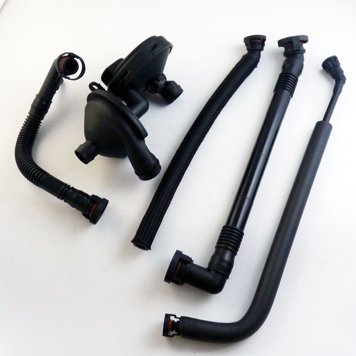 Crankcase ventilation valve + breathing hose kit cover gasket for E46 330Ci 325i X3- v