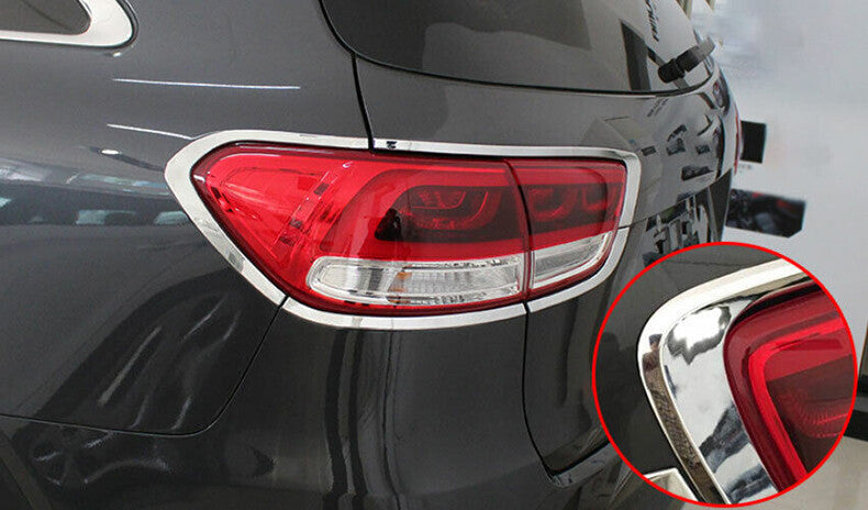 for Kia Sorento 2016-2020 Chrome Rear Tail Light Lamp Frame molding Cover Trim