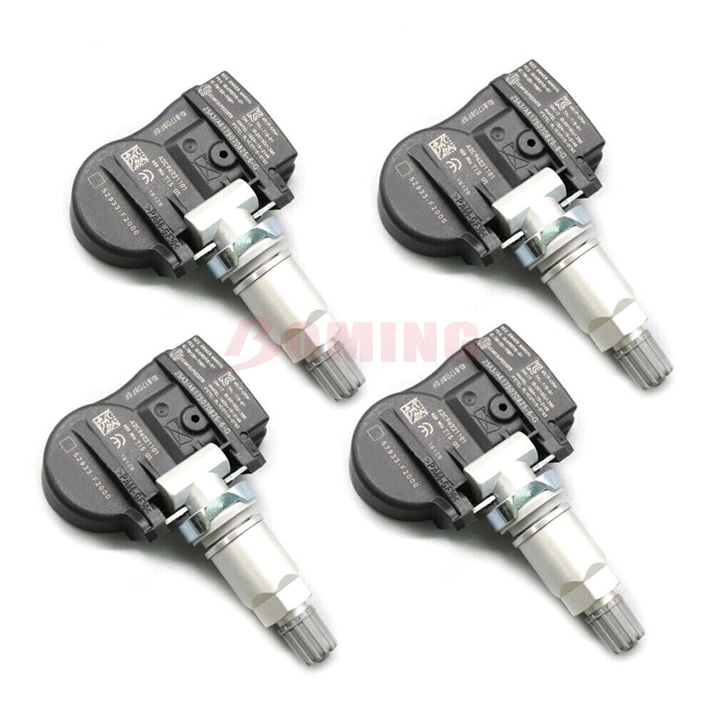 4-pack of new 52933-F2000 TPMS tire pressure sensors suitable for Hyundai for Elantra Kona