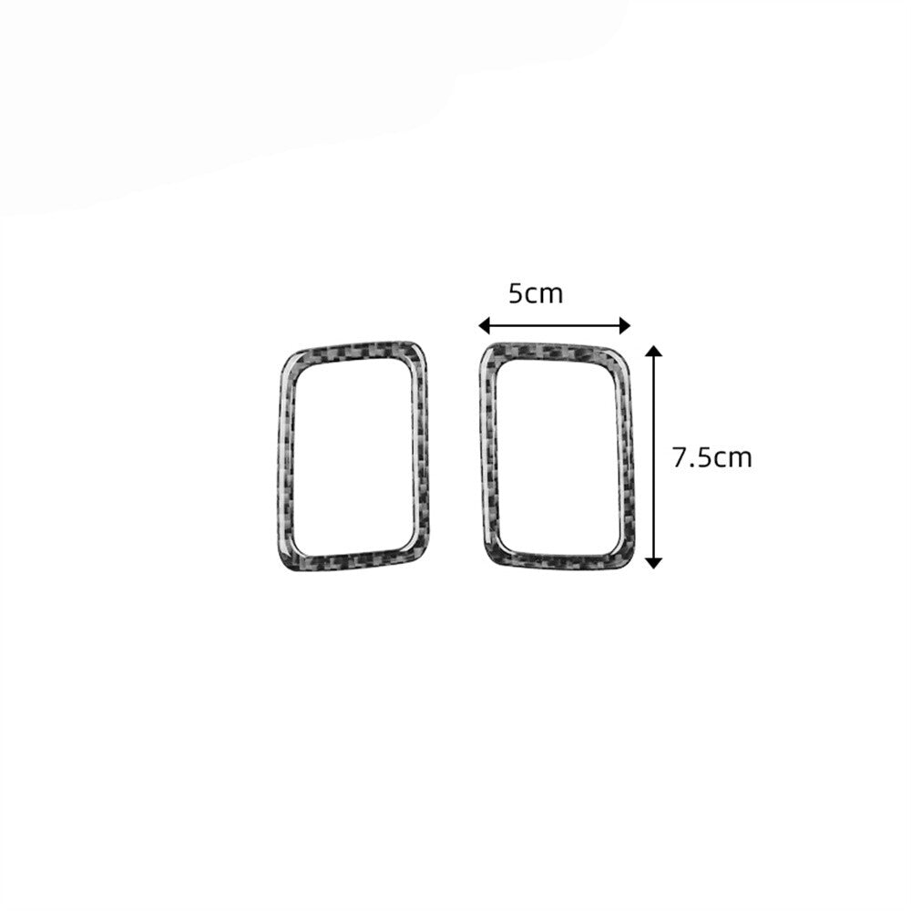 Carbon Fiber Console Air Vent Outlet Cover Trim for Toyota for Corolla 2007-2013