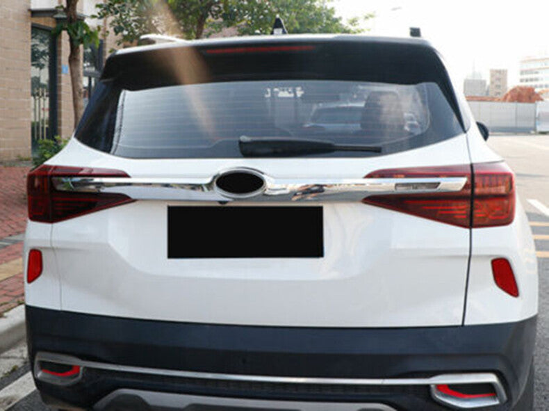 for Kia Seltos 2020-2023 Chrome Rear Trunk Tailgate Lid molding Cover Trim