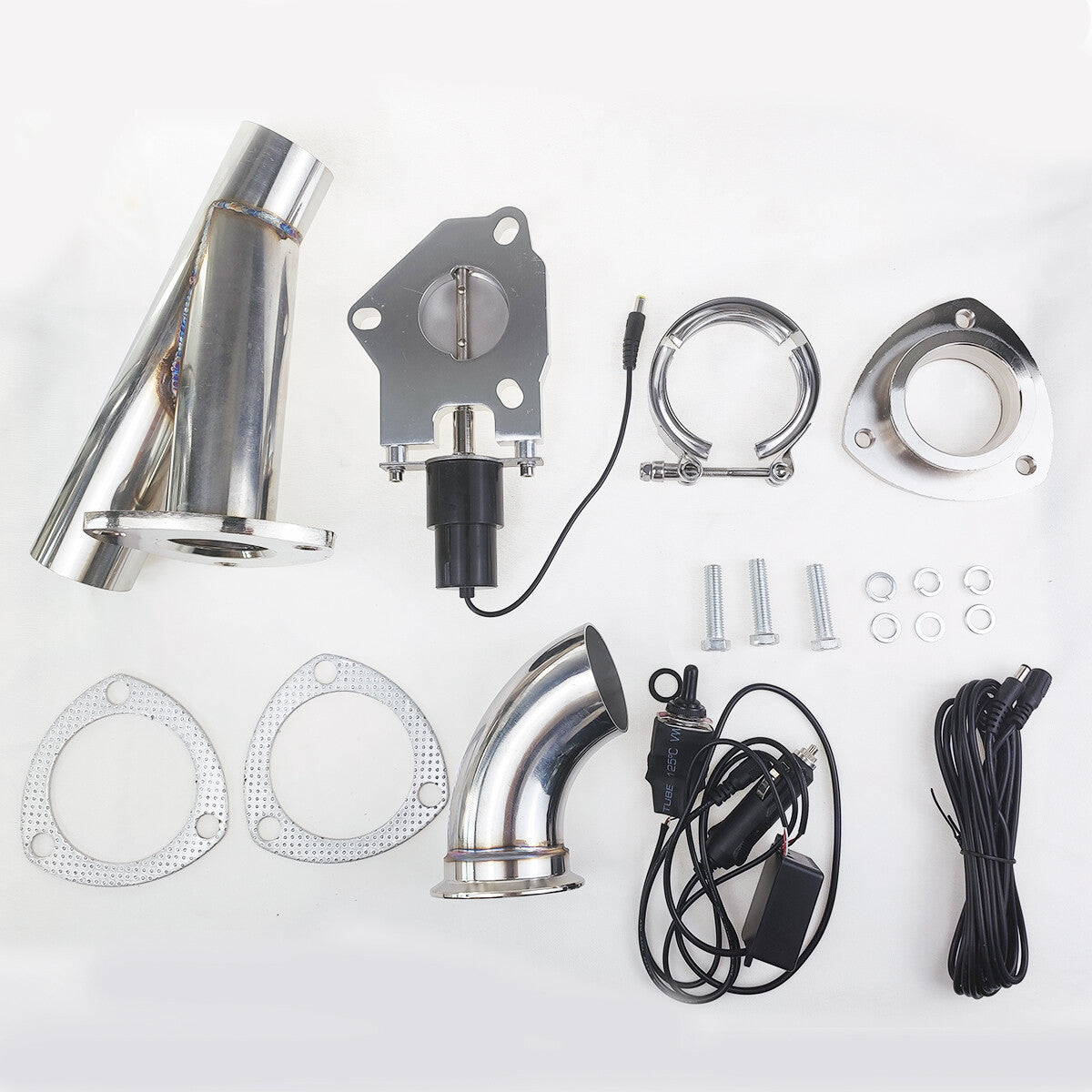 3'' Electric Exhaust Single Control Valve w /Manual & Remote Control Stainless Q