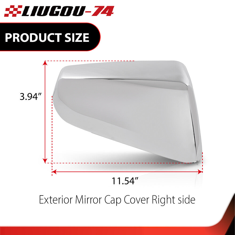 Fits for 18-21 Equinox for GMC Terrain Exterior Mirror Caps for CHRome Right Hand Side - v