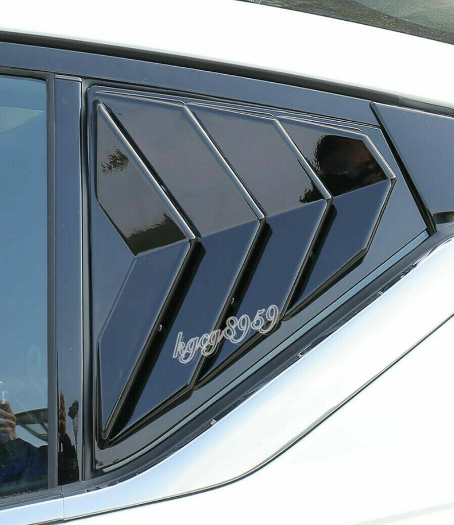 for Nissan Altima 2019-2022 Glossy Black ABS Side Vent Window Scoop Louver Trims
