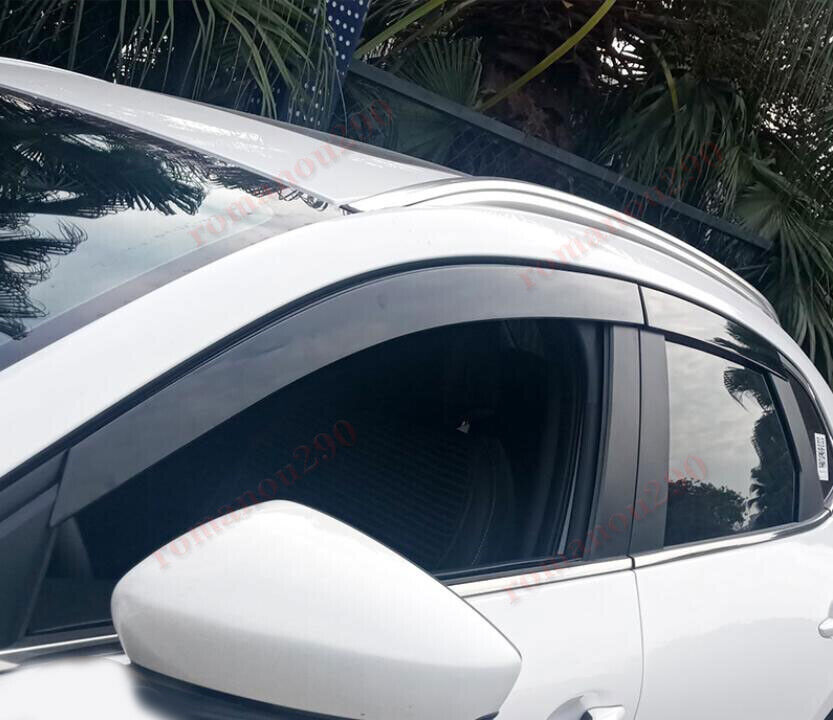 for Mazda CX-30 2020-2024 Smoky Window Wind Visors Sun Rain Guard Vent Deflector