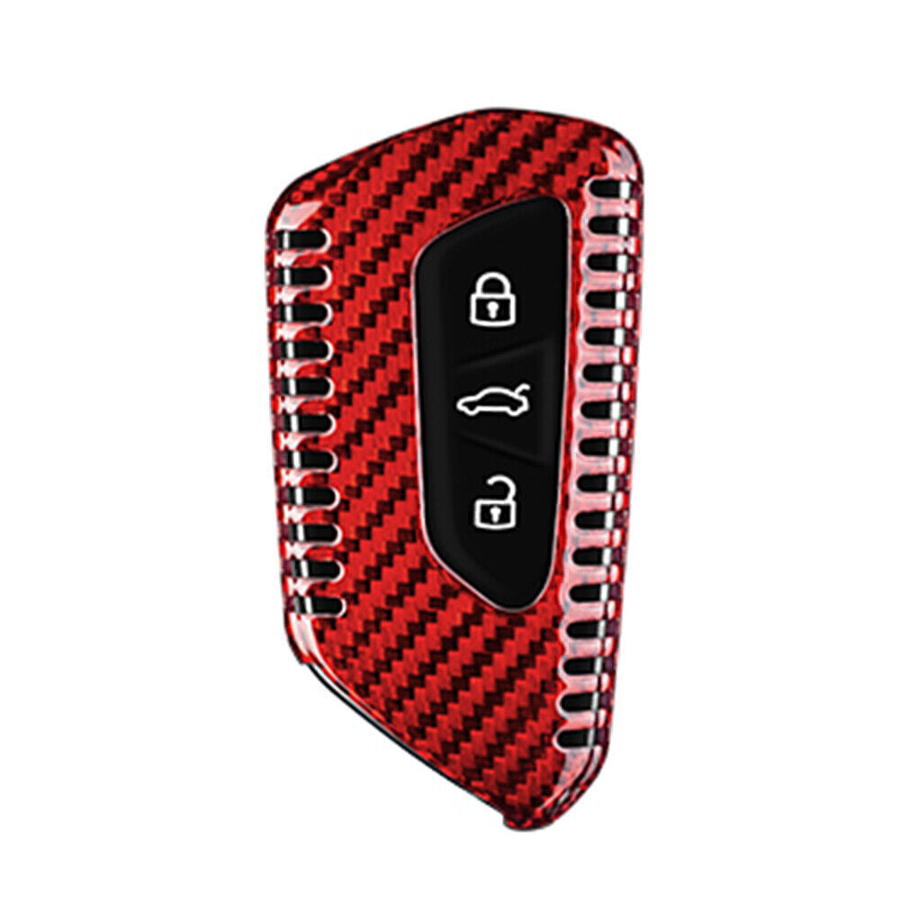 Schl¨¹ssel H¨¹lle Geh?use Case Ersatz Kohlefaser Rot f¨¹r for VW for Golf MK8 2020 2021