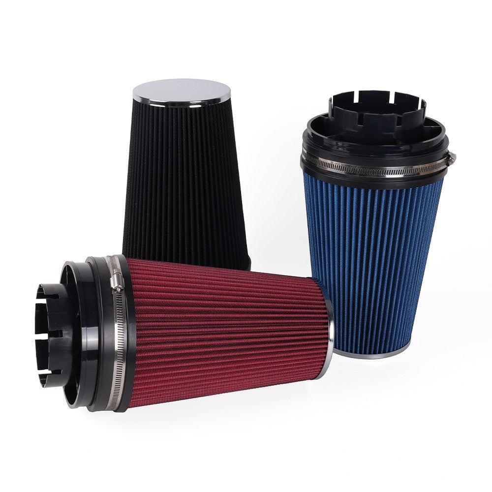 Dry Air Filter 4 102mm High Flow Inlet Cold Air Intake Cone Replacement Q