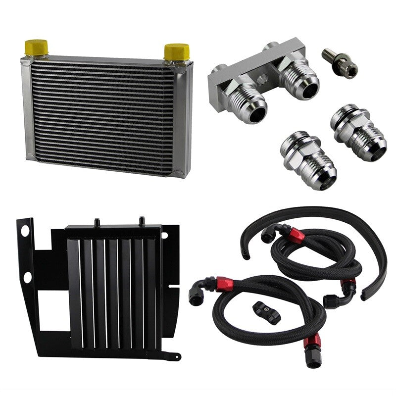 Upgrade 25 Row Oil Cooler Kit for BMW 3 SERIES 335I E90 E91 E92 E93 N54 Silver