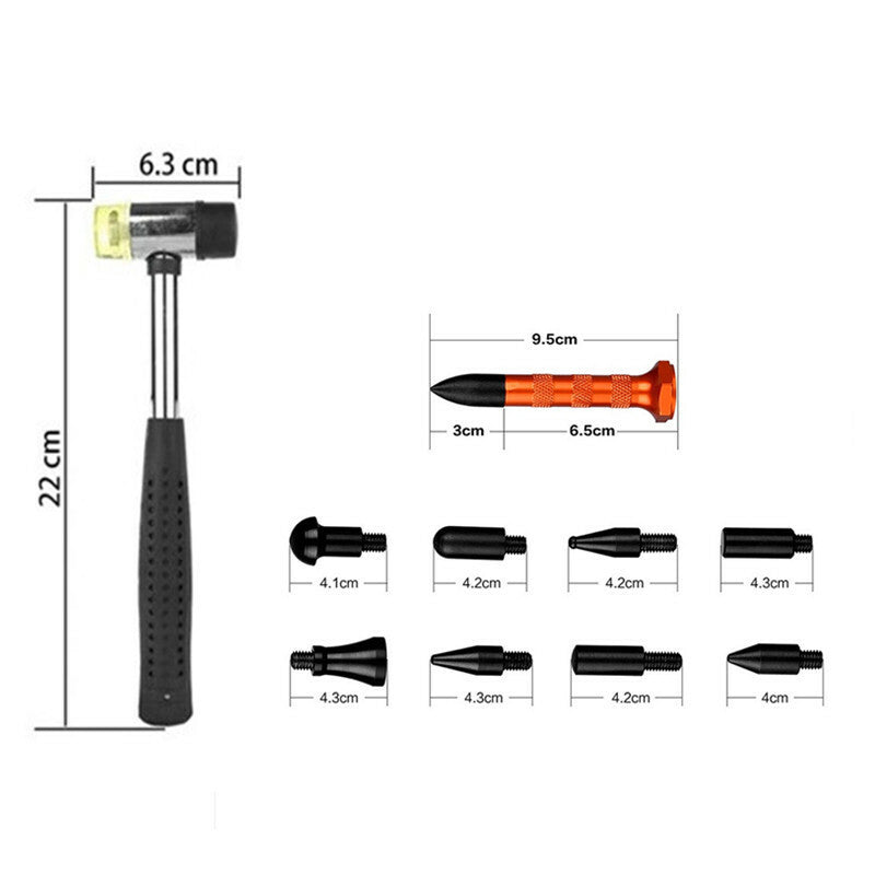 Auto Body Dent Removal Puller Tap Down Kits Hail Damage Repair Pen wish Hammer