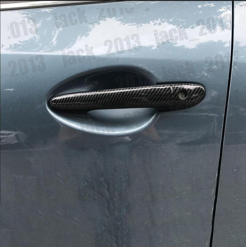 For Mazda3 Axela 2014-2018 Carbon Fiber Side for Smart Lock Door Handle Covers Trim
