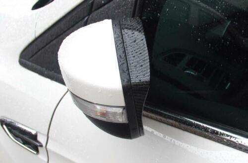 for Ford Escape Kuga 2013-19 Carbon Fiber Rear View Mirror Rain Eyebrow Trim 2P
