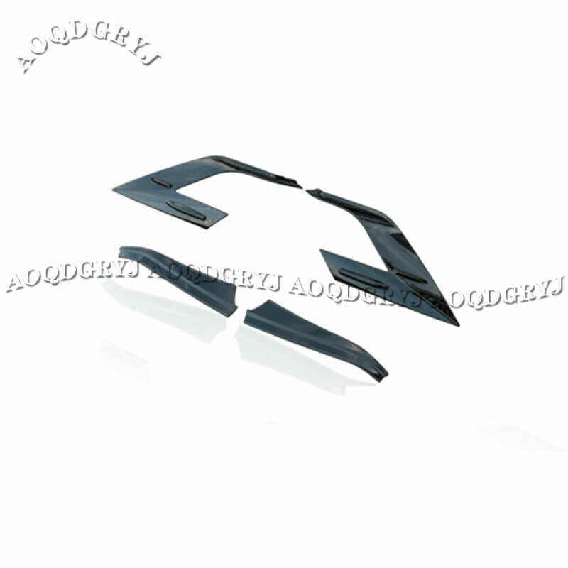 4Pcs Glossy Black Rear Bumper Taillight Cap Trim Cover for TOYOTA RAV4 2019-2022