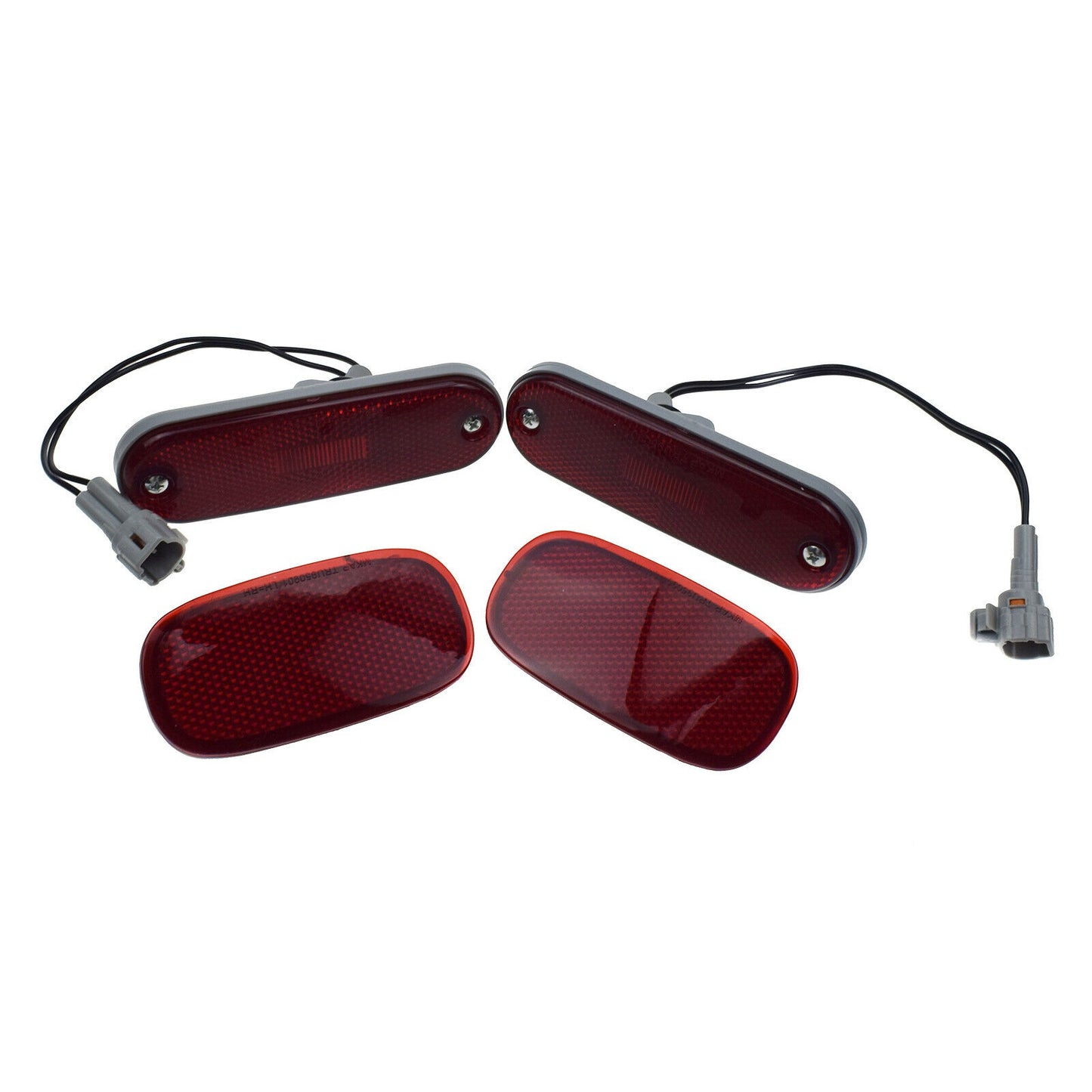 for Toyota RAV4 1996-00 Rear Bumper Reflector Side Marker Signal Light Lamp 4Pcs