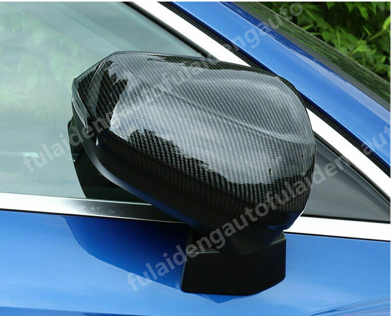 for Audi Q3 2019-2023 Carbon Fiber Style Rearview Side Mirror Cap Cover Trim 2P