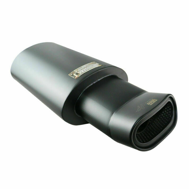 2.5 ID 5.53 OD Performance Sport Great Sound Exhaust Muffler Black Tips 1PC